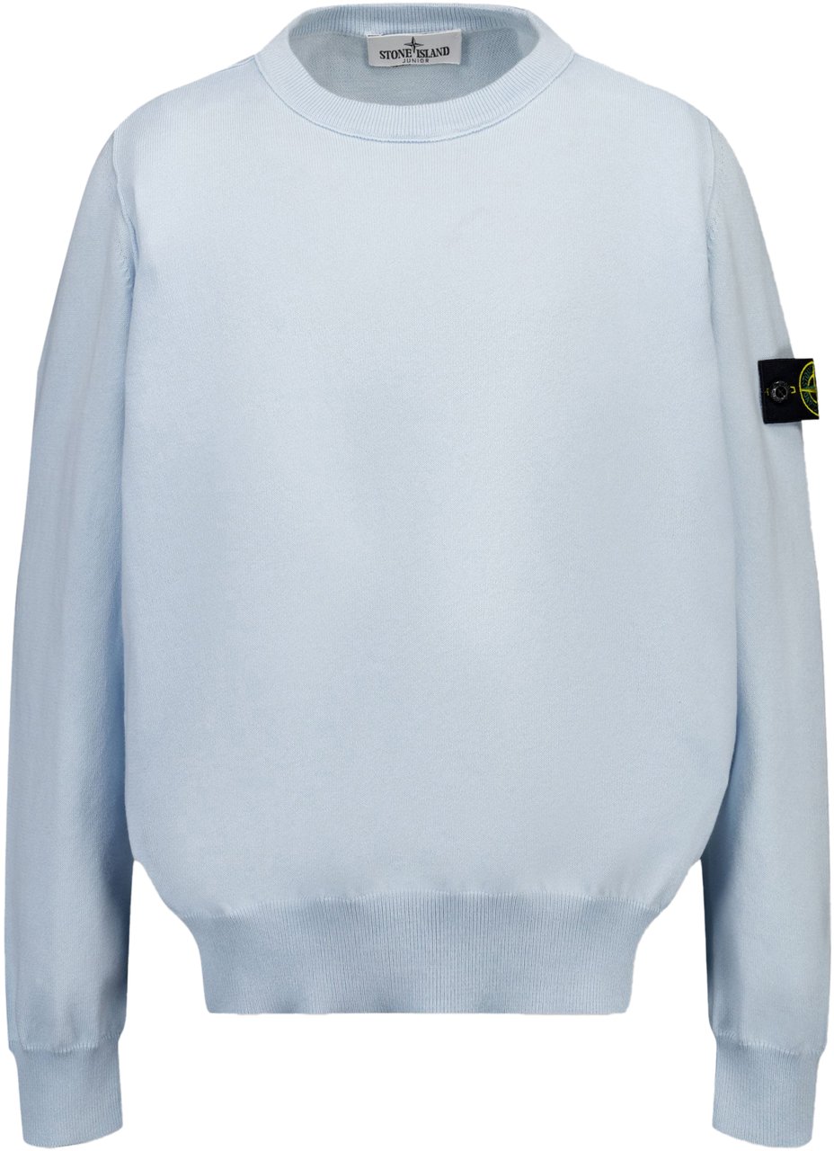 Stone Island Junior Kids Crew Neck Blauw