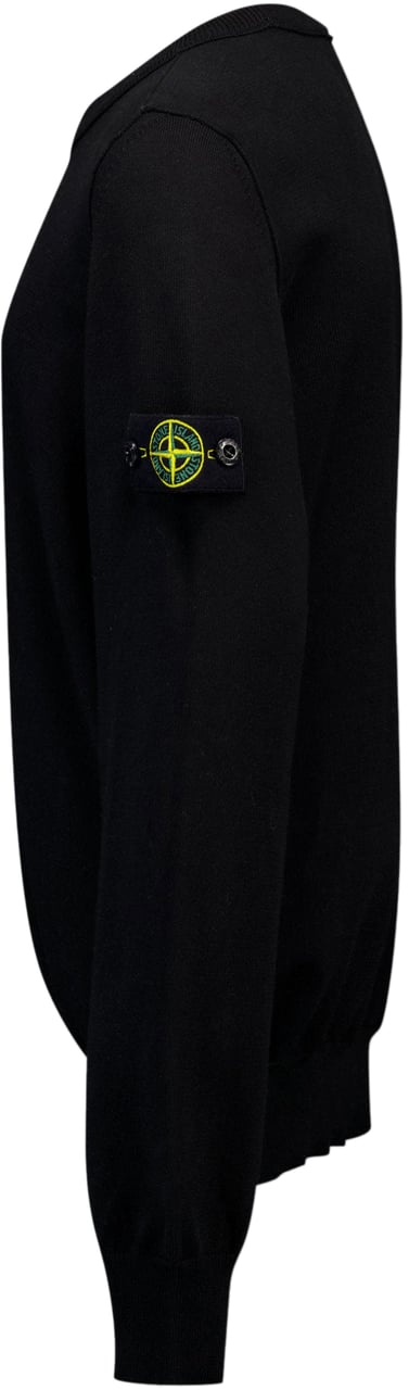 Stone Island Junior Stone Island Kinder Jongens Trui In Zwart Zwart