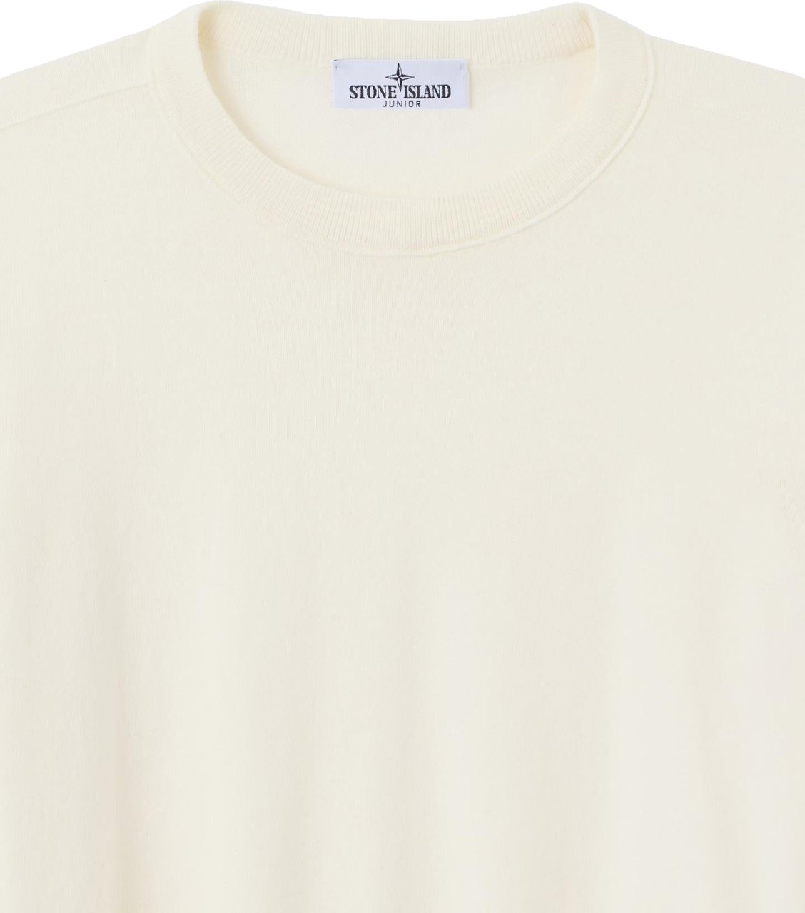 Stone Island Junior Stone Island Kids Crew Neck Wit