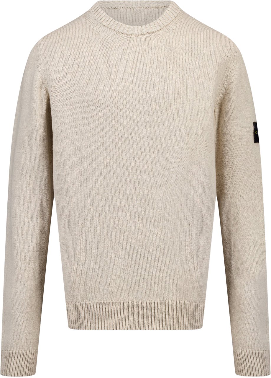 Stone Island Junior Stone Island Kinder Jongens Trui In Beige Beige