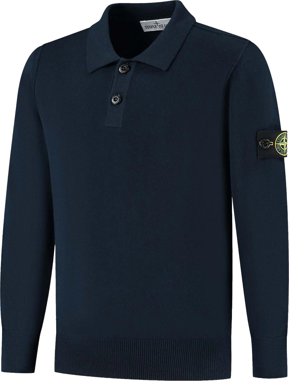Stone Island Junior Kids Ls Polo Blauw
