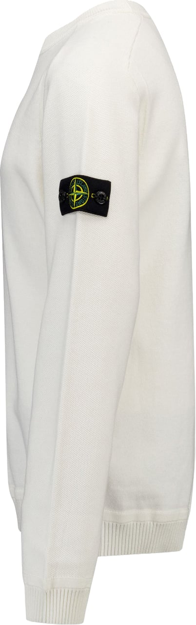 Stone Island Junior Stone Island Kinder Jongens Trui In Wit Wit