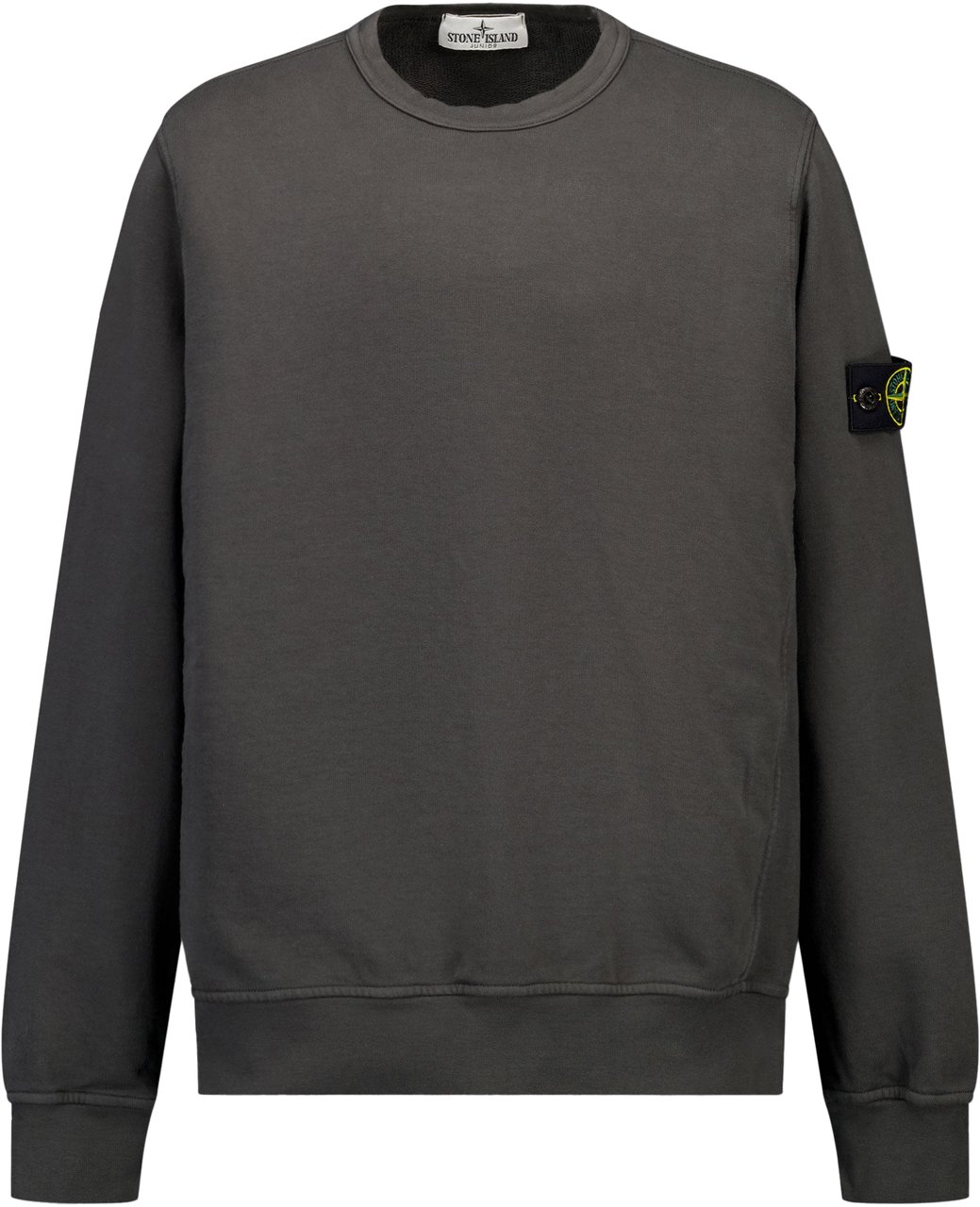 Stone Island Junior Stone Island Kinder Jongens Trui In Antraciet Zwart