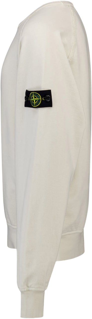 Stone Island Junior Stone Island Kinder Jongens Trui In Off White Wit