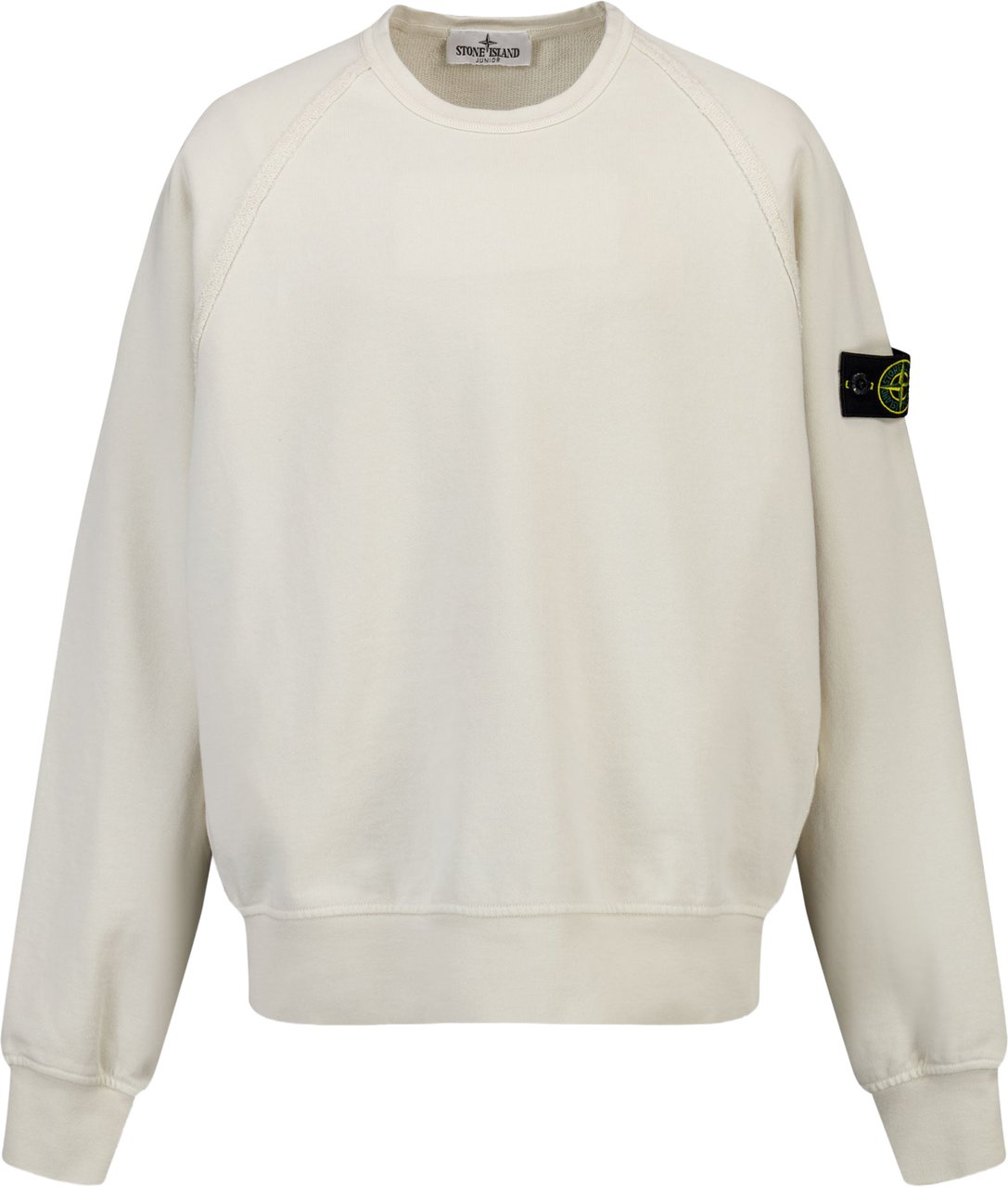 Stone Island Junior Stone Island Kinder Jongens Trui In Off White Wit