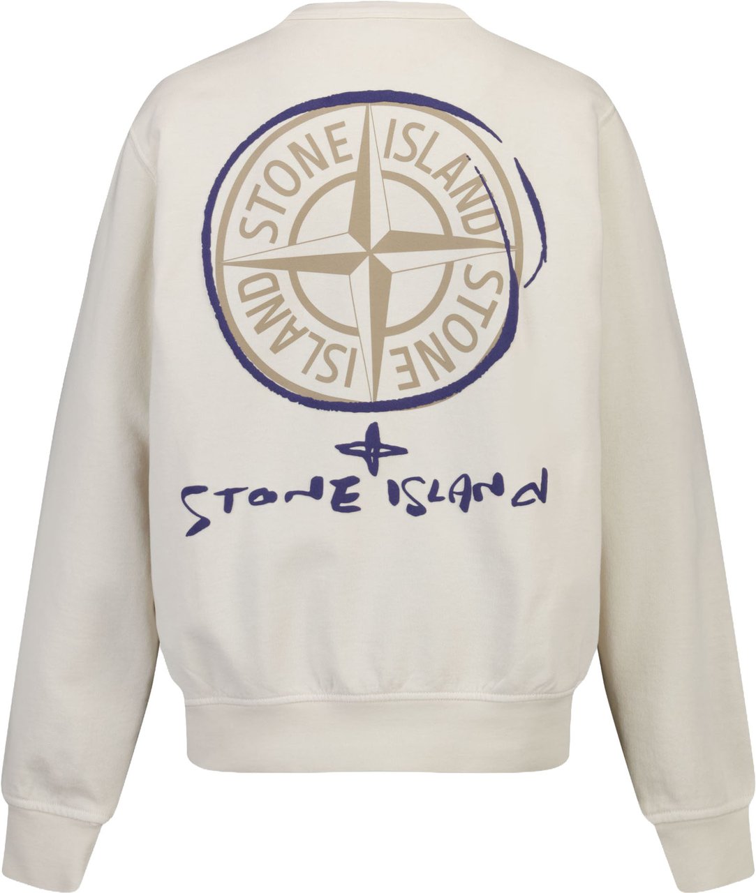 Stone Island Junior Stone Island Kinder Jongens Trui In Off White Wit