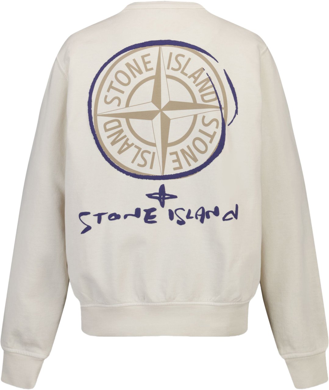Stone Island Junior Stone Island Kinder Jongens Trui In Off White Wit