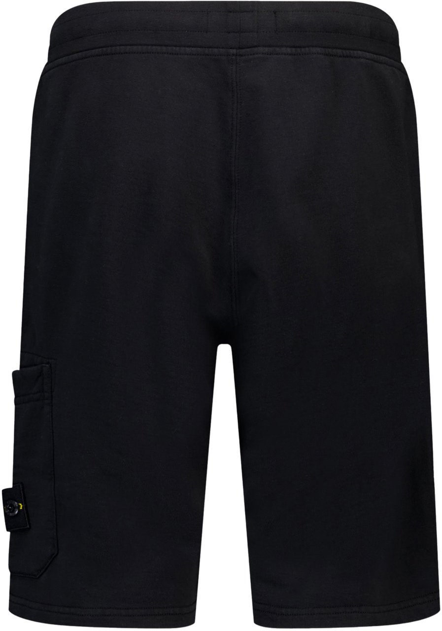 Stone Island Junior Stone Island Kinder Jongens Shorts In Zwart Zwart