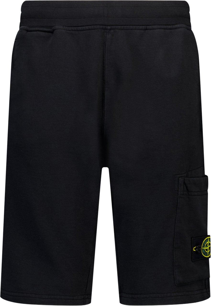 Stone Island Junior Stone Island Kinder Jongens Shorts In Zwart Zwart