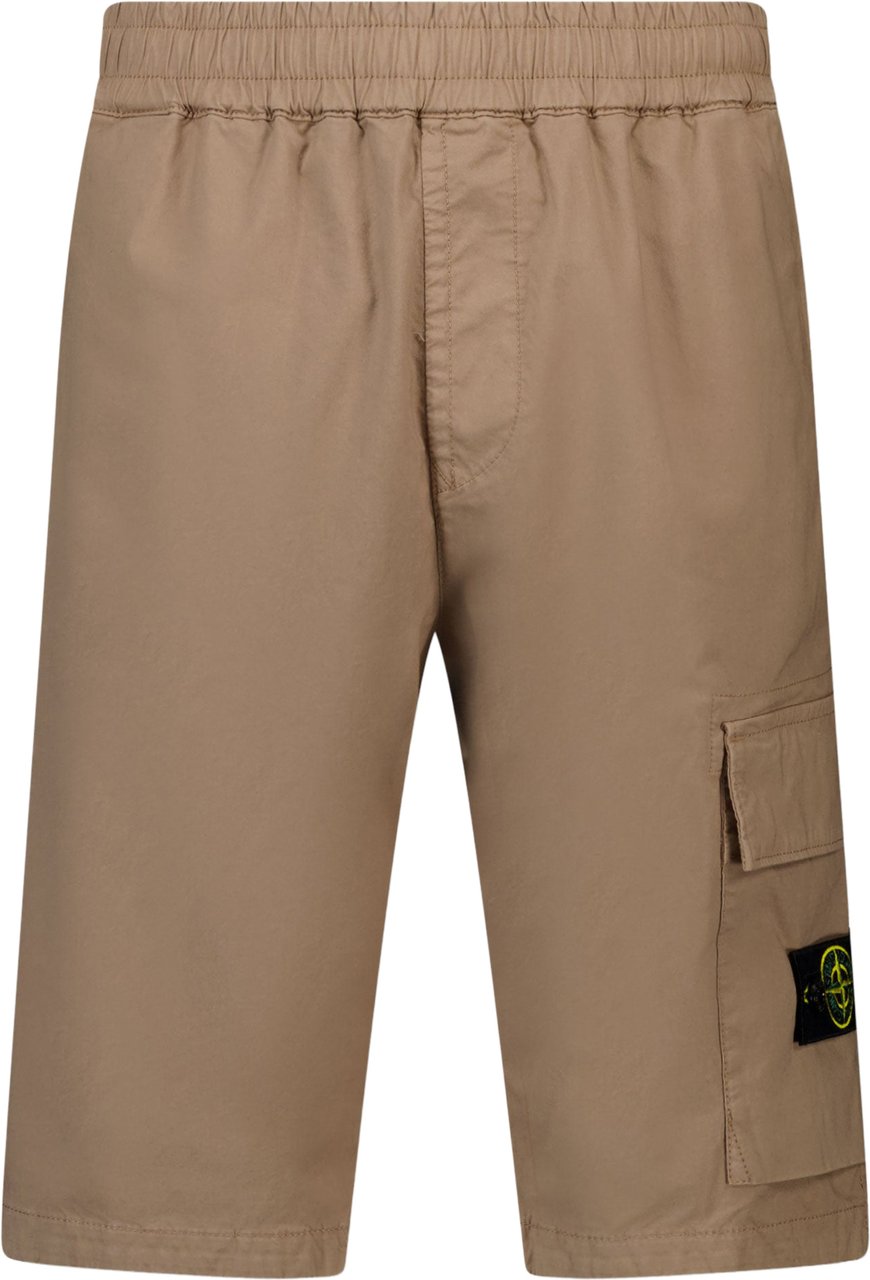 Stone Island Junior Stone Island Kinder Jongens Shorts In Licht Grijs Grijs