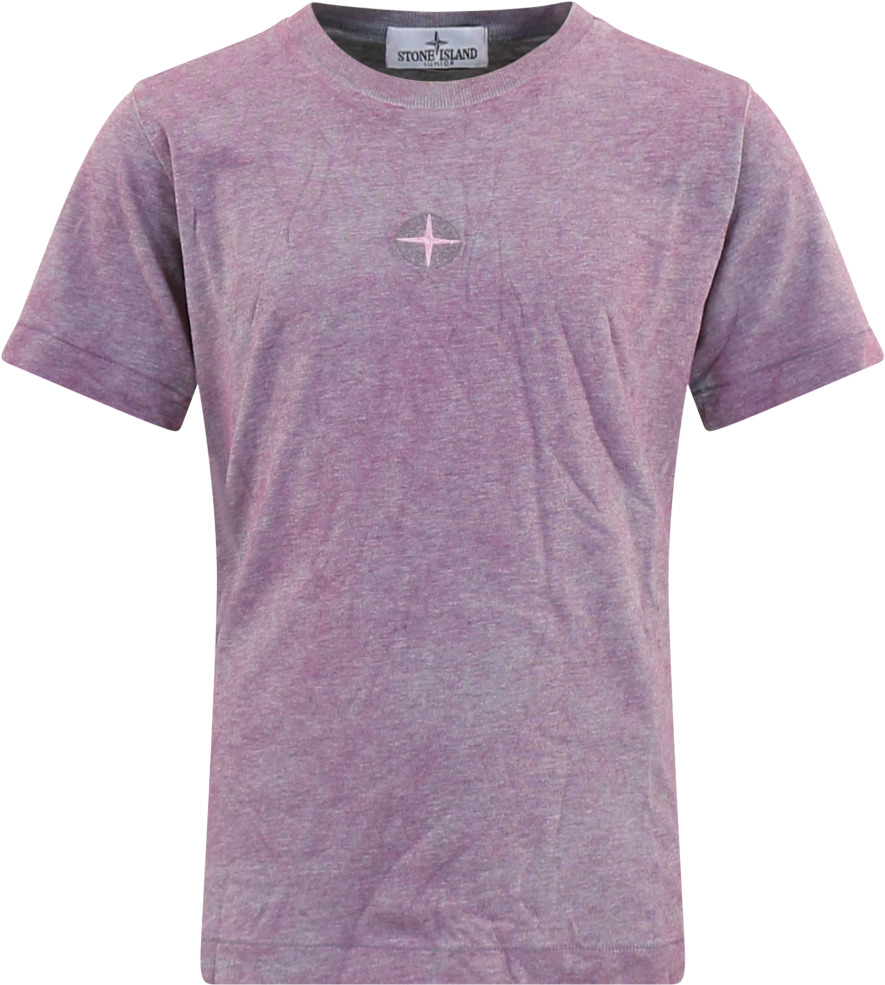 Stone Island Junior Kids T Shirt Roze