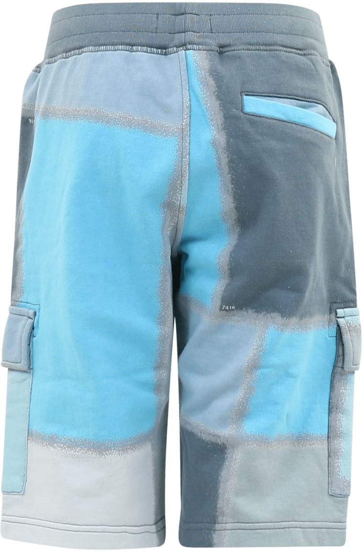 Stone Island Junior Kids Fleece Shorts Grijs