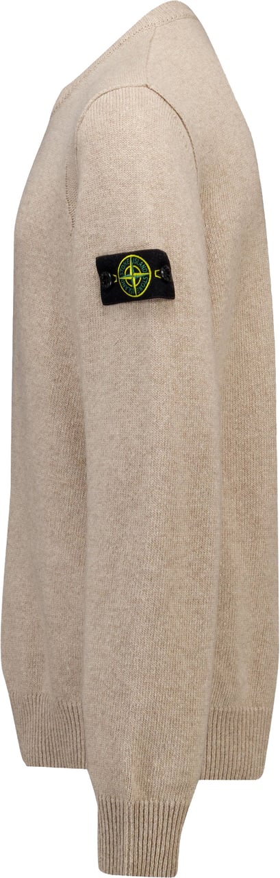 Stone Island Junior Stone Island Kinder Jongens Trui In Zand Taupe