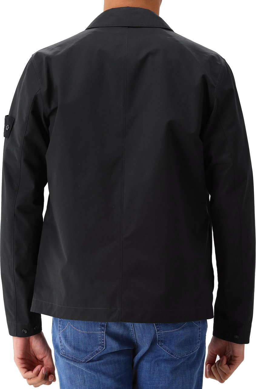 Stone Island Stone Island Overshirt Zwart Ghost Zwart