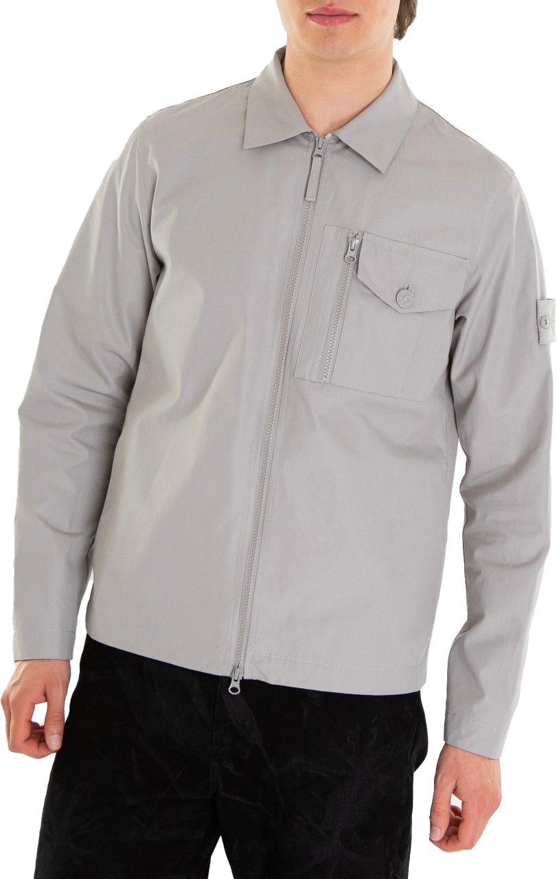 Stone Island Heren Ghost Shirt Jacket Grijs Grijs