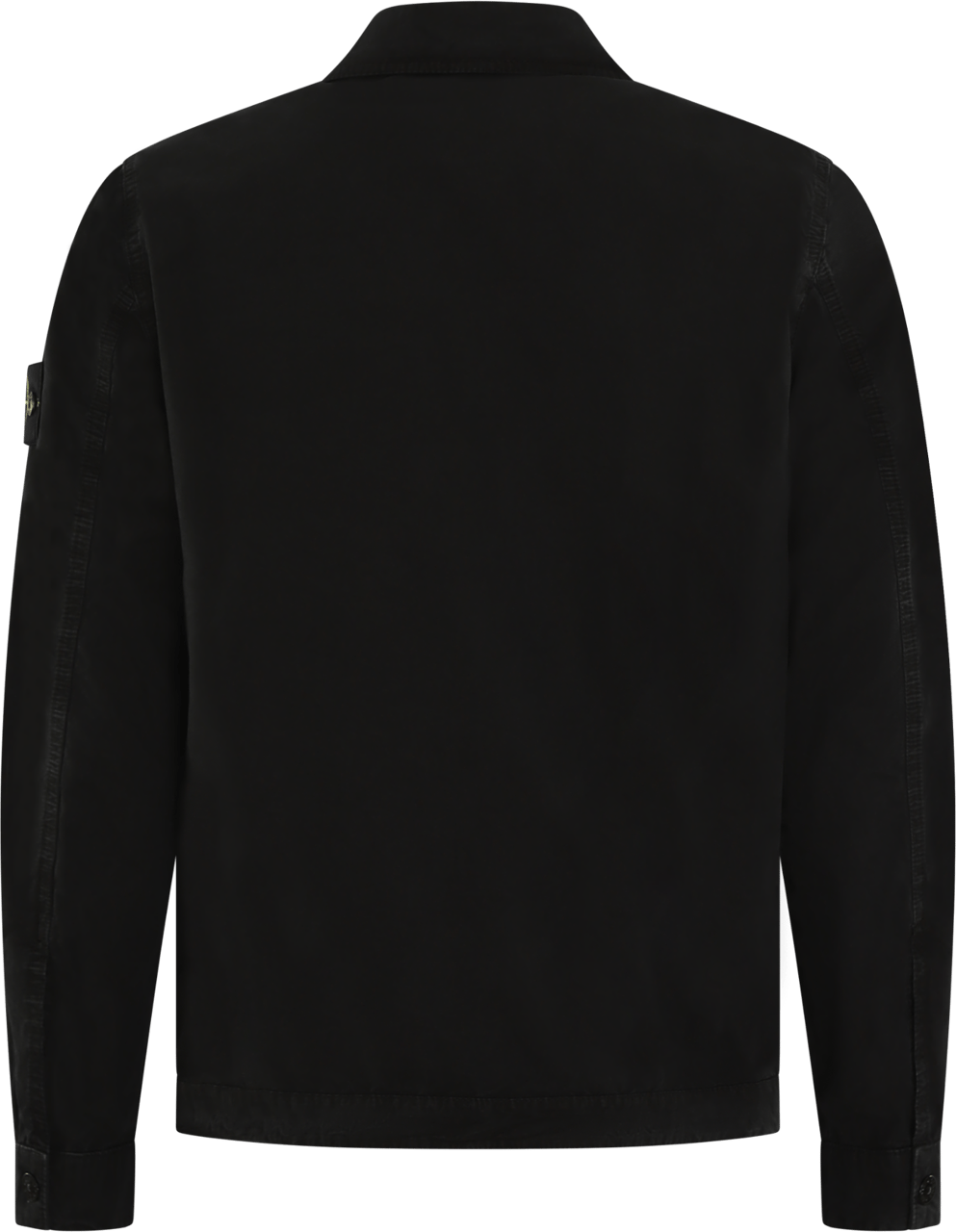 Stone Island Heren Full Zip Overshirt Zwart Zwart