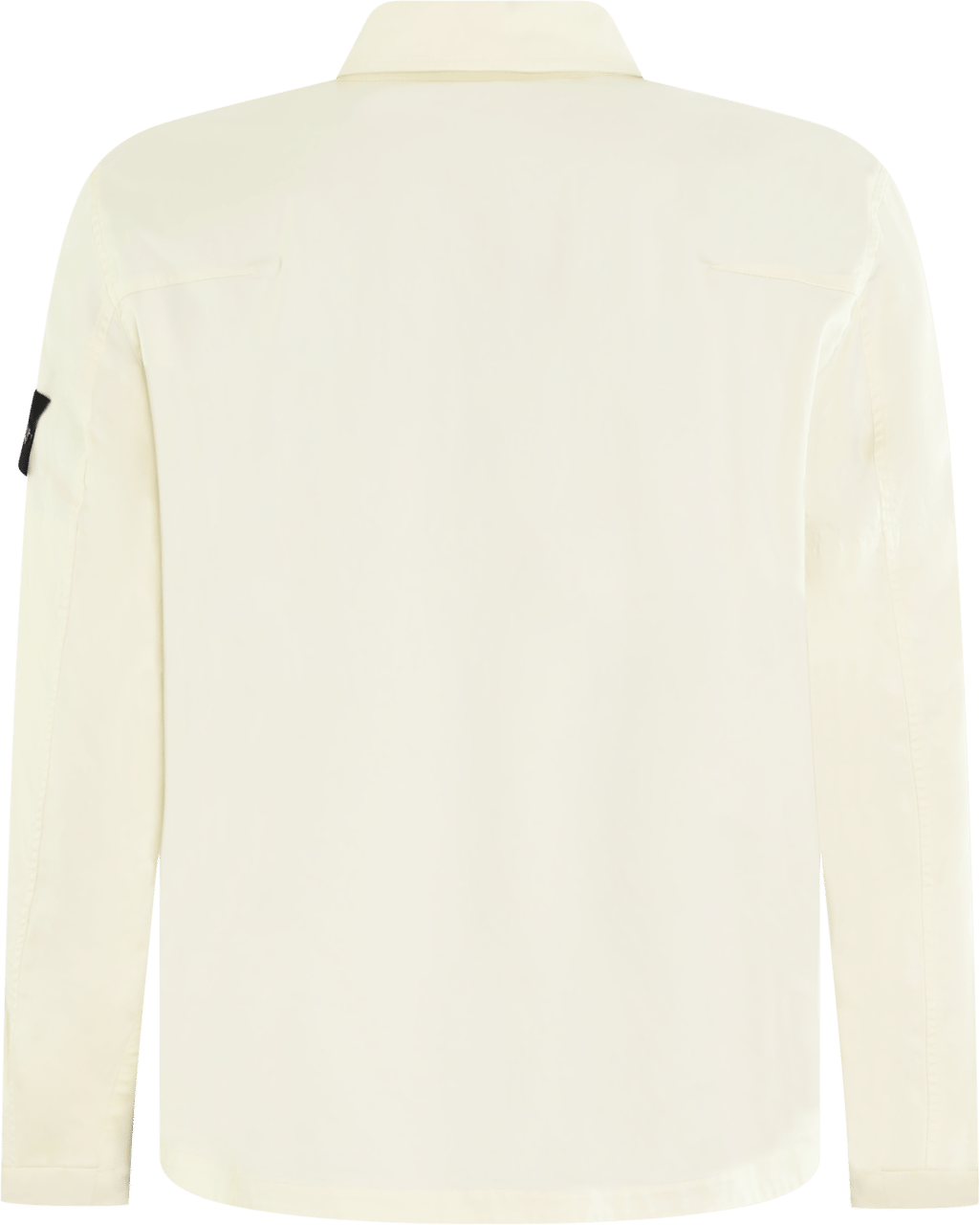 Stone Island Heren LogoPatch Zip Up Overshirt Wit Wit
