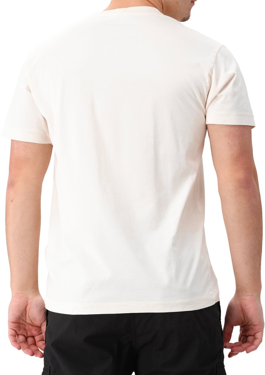Stone Island Stone Island T-shirt Beige Patch Logo Beige