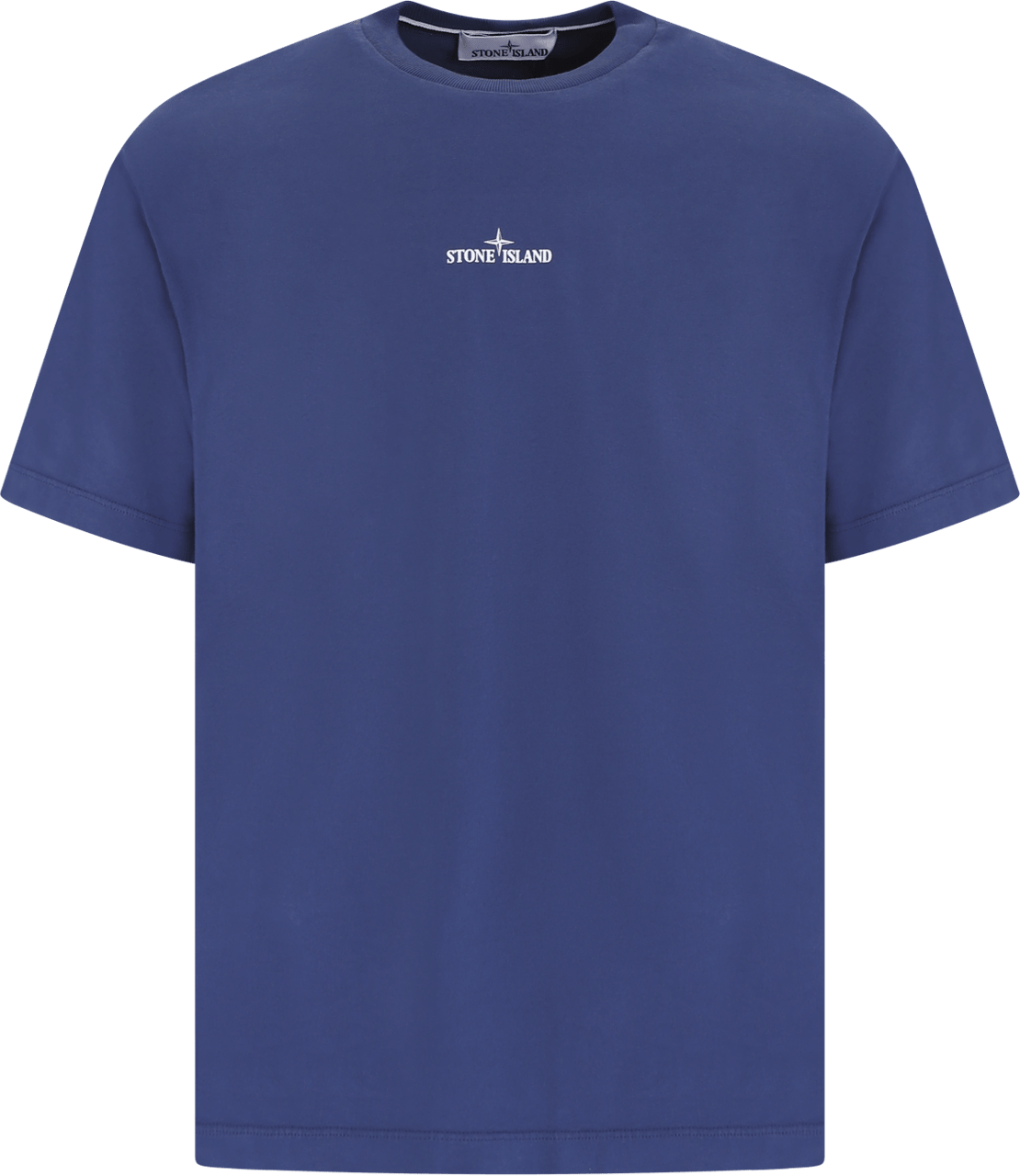 Stone Island Heren Compass Logo T-Shirt Blauw Blauw