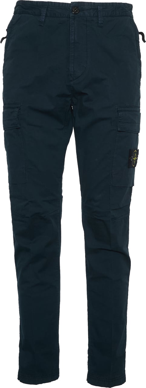 Stone Island Pantalone Supima® Cotton Twill Stretch-tc Blauw
