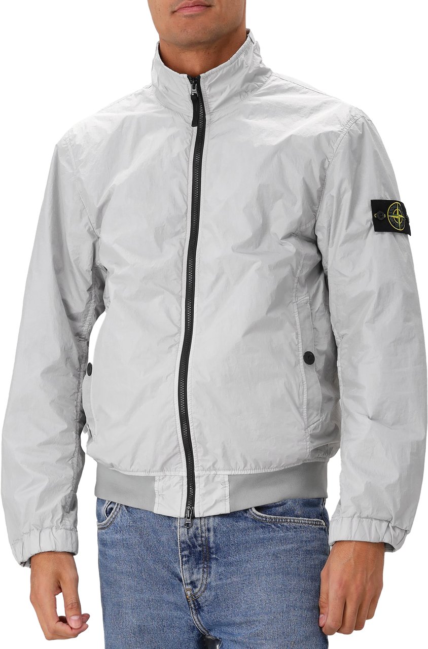 Stone Island Stone Island Windjack Grijs Crinkle Reps Grijs