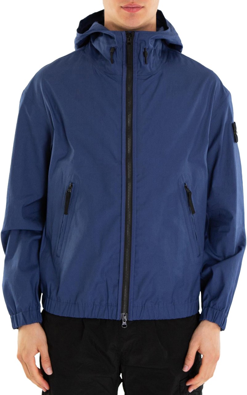 Stone Island Heren Supima Cotton Jacket Blauw Blauw