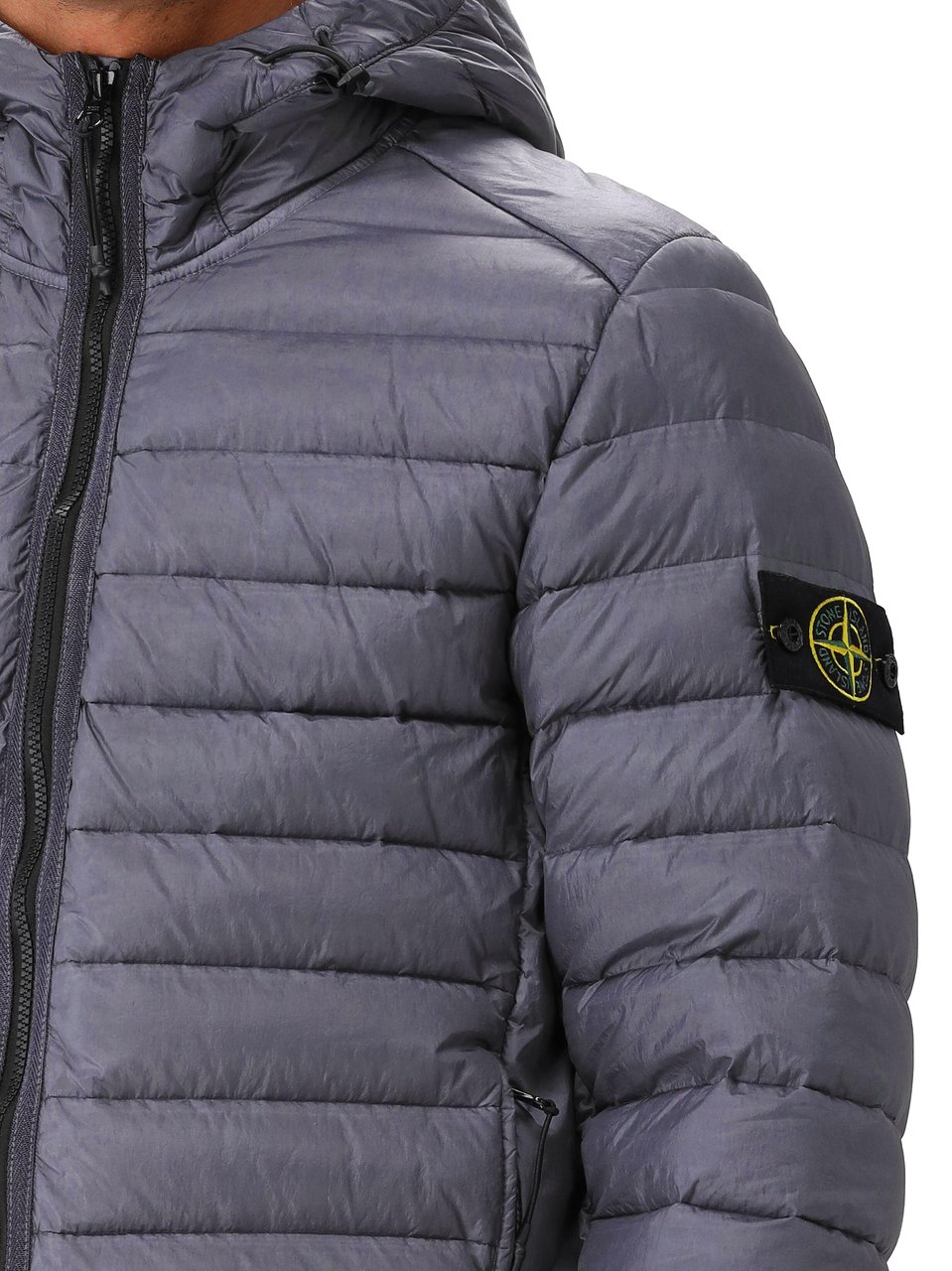 Stone Island Stone Island Donsjas Blauw Loom Woven Blauw