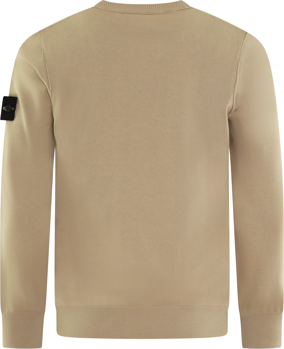 Stone Island Heren Logopatch Crew Neck Bruin Bruin