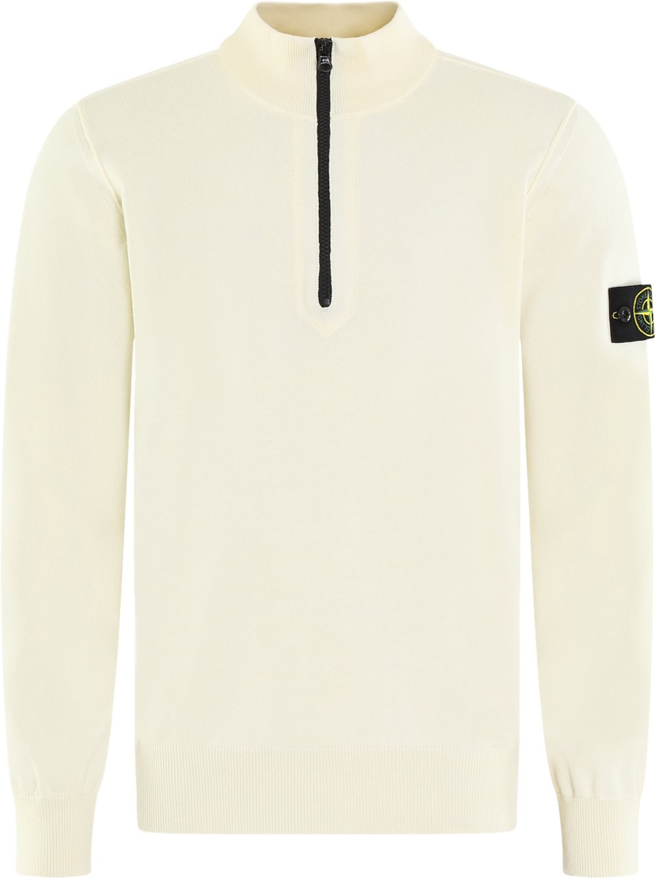 Stone Island Heren Half-Zip Sweater Ivory Wit