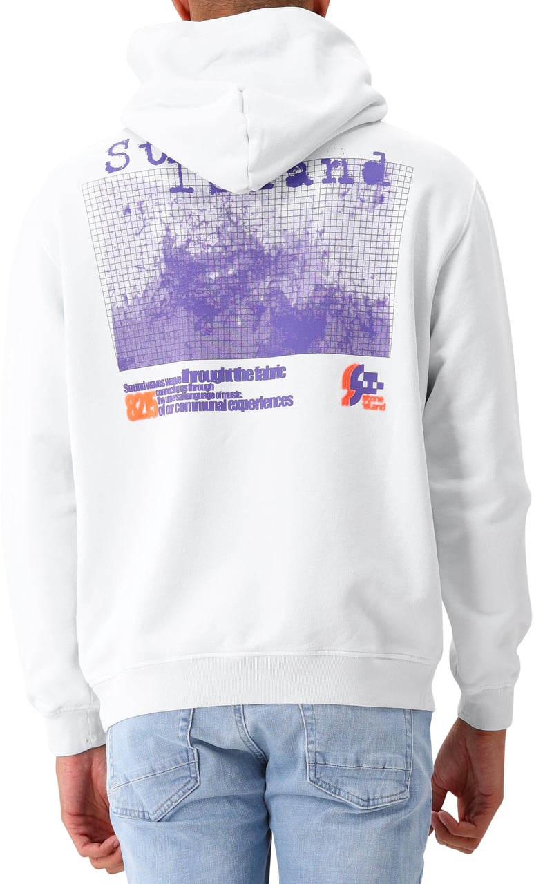 Stone Island Stone Island Hoodie Blauw Back Print Blauw