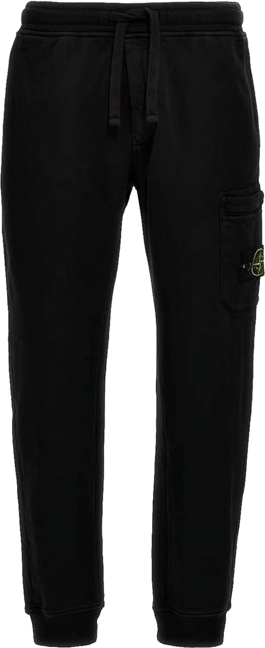 Stone Island Straight Fit Black Pants Zwart
