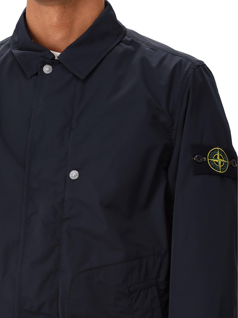 Stone Island Stone Island Parka Blauw Long Coat Blauw