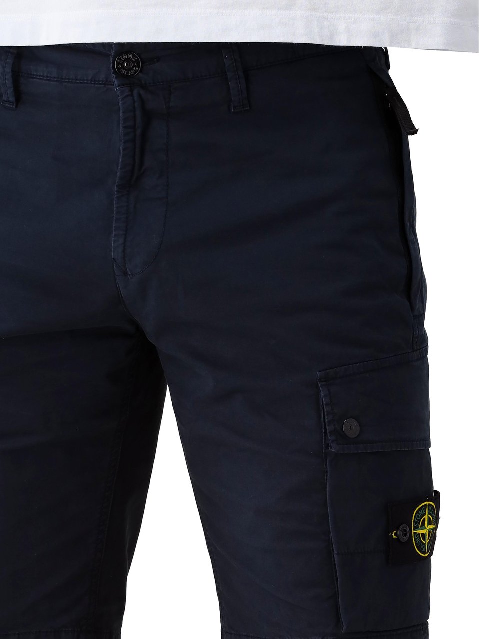 Stone Island Stone Island Korte Broek Blauw Bermuda Slim Blauw