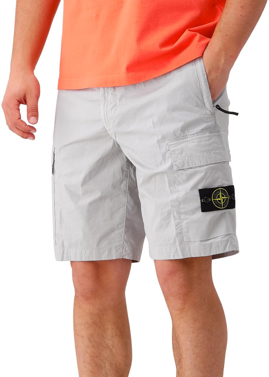 Stone Island Stone Island Korte Broek Grijs Bermuda Regular Grijs