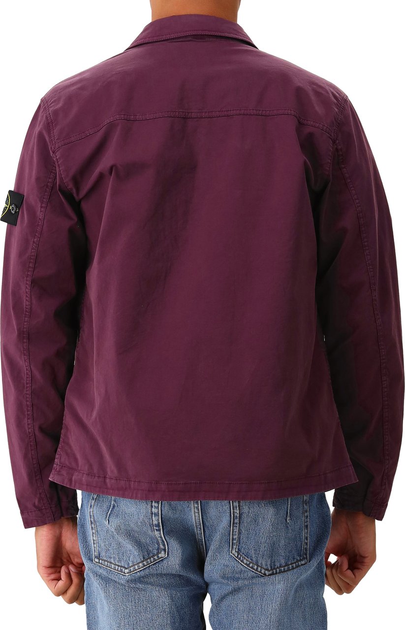 Stone Island Stone Island Overshirt Bordeauxrood Rood
