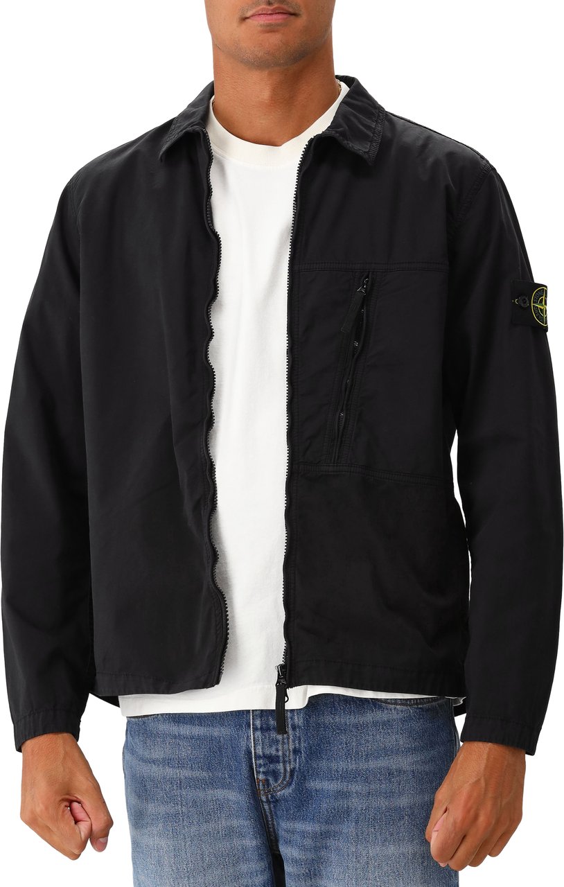 Stone Island Stone Island Overshirt Zwart Zwart