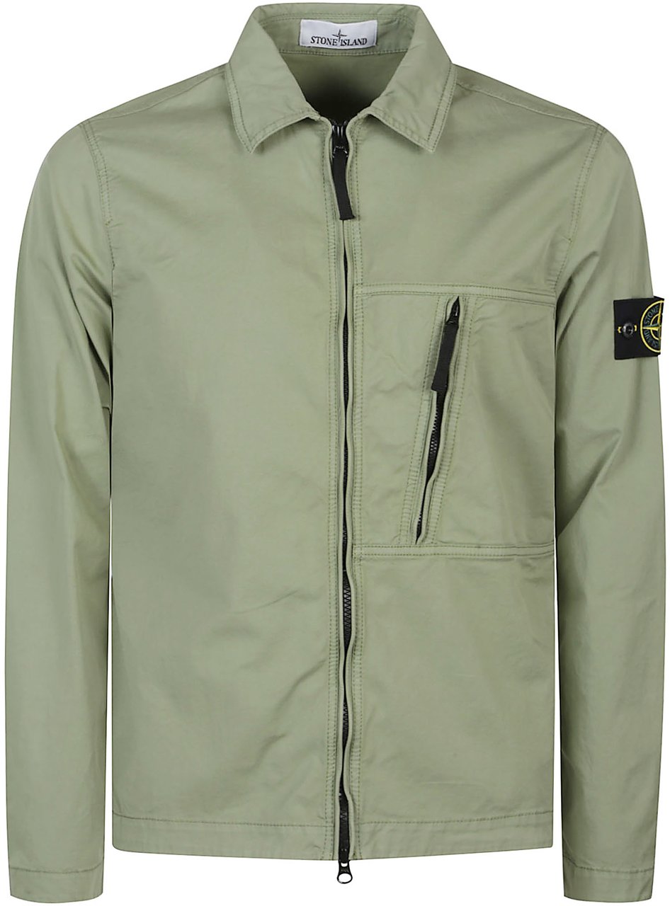 Stone Island Over Shirt Jacket Green Groen