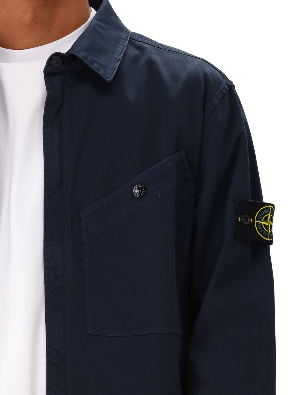 Stone Island Stone Island Overshirt Blauw Blauw