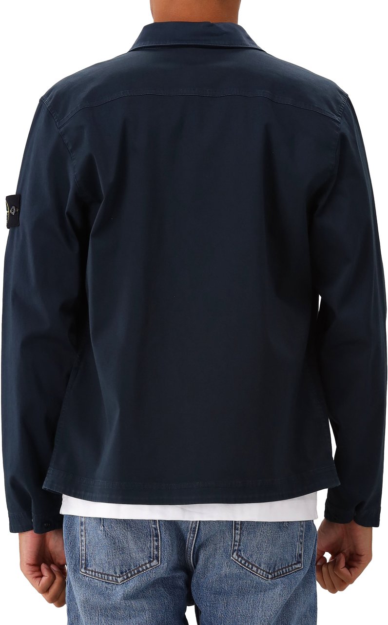 Stone Island Stone Island Overshirt Blauw Blauw