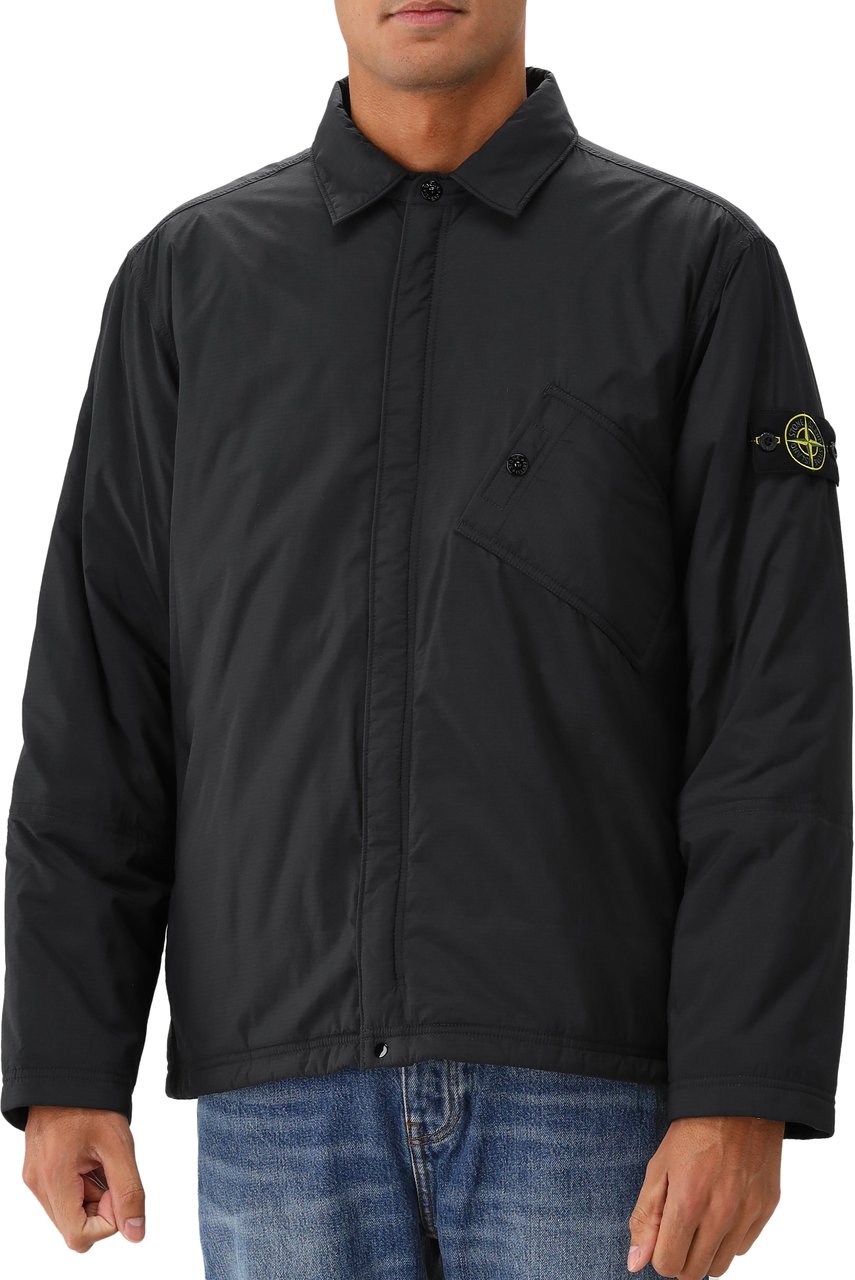 Stone Island Stone Island Overshirt Zwart Codura Primaloft Zwart