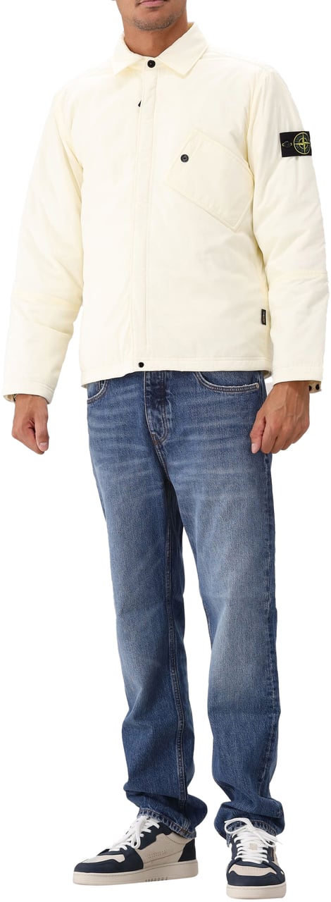 Stone Island Stone Island Overshirt Gebroken Wit Wit