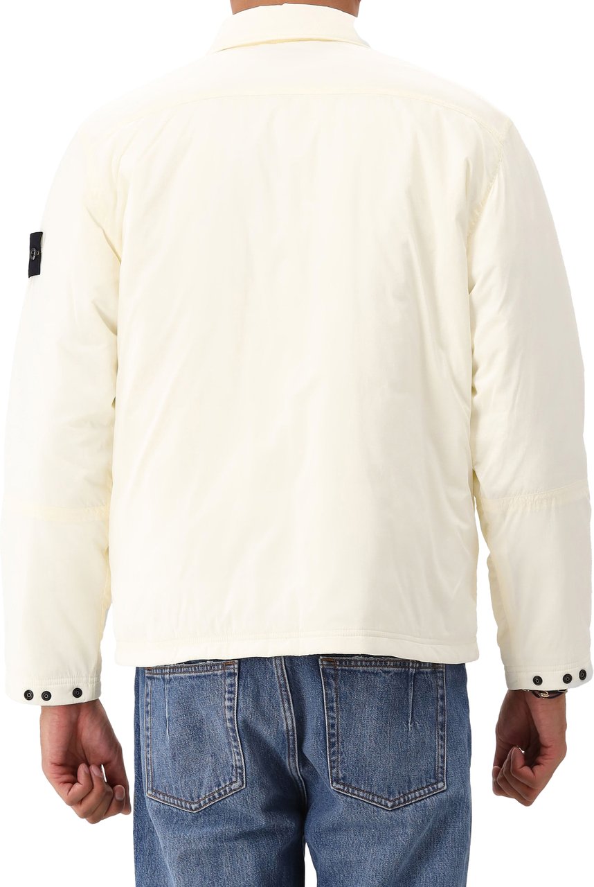 Stone Island Stone Island Overshirt Gebroken Wit Wit