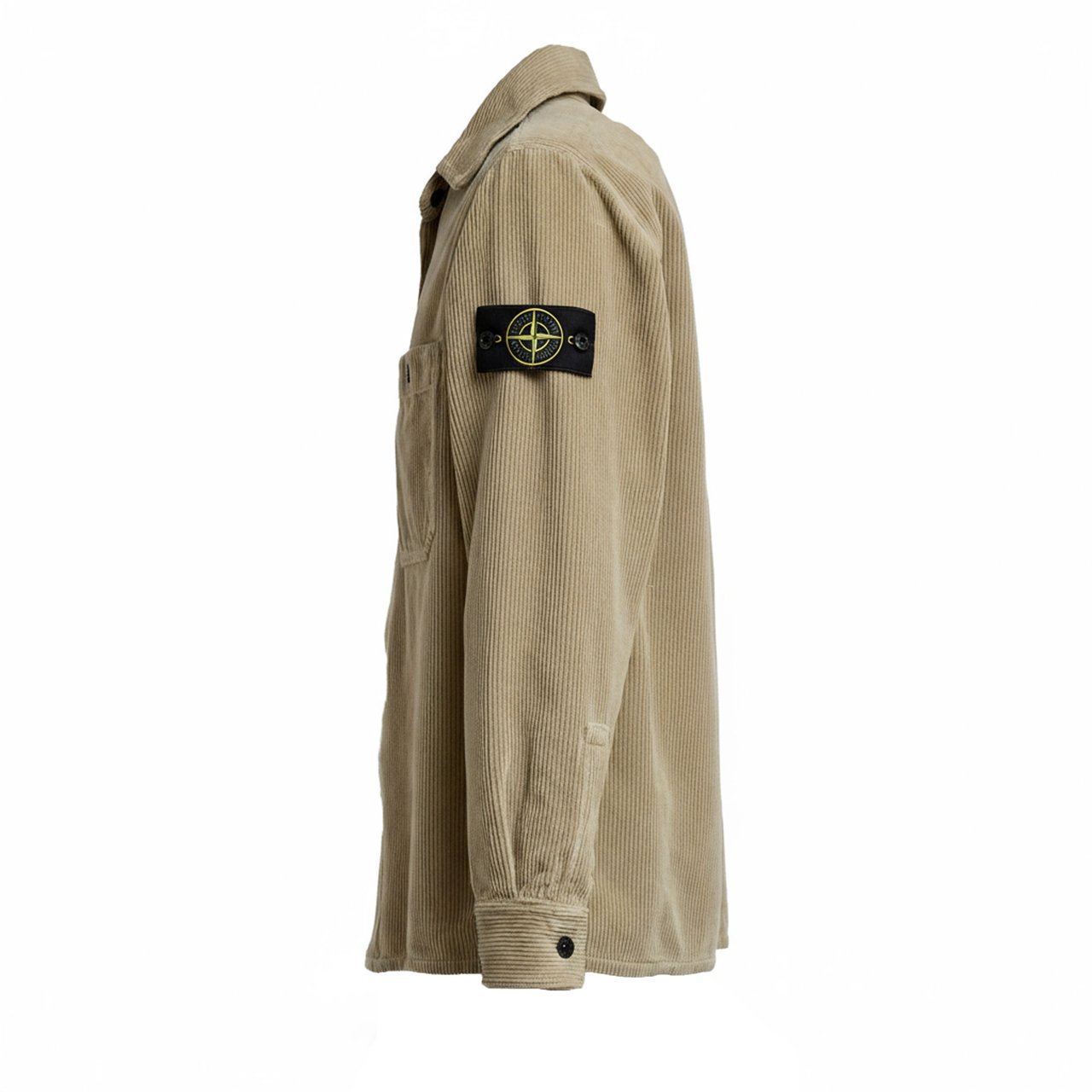 Stone Island Overshirt Organic Cotton Corduroy 800 Bruin