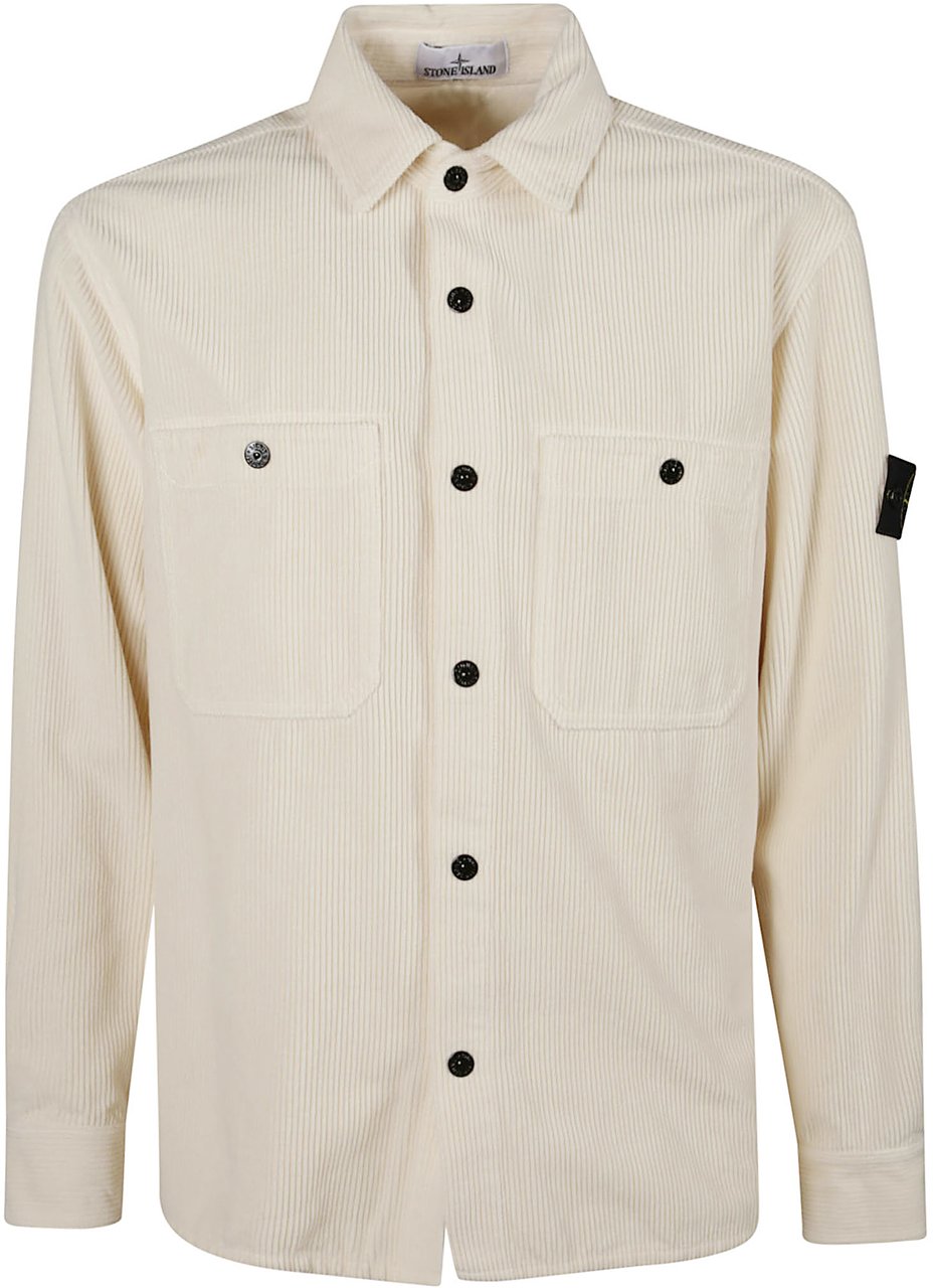 Stone Island Overshirt White Wit