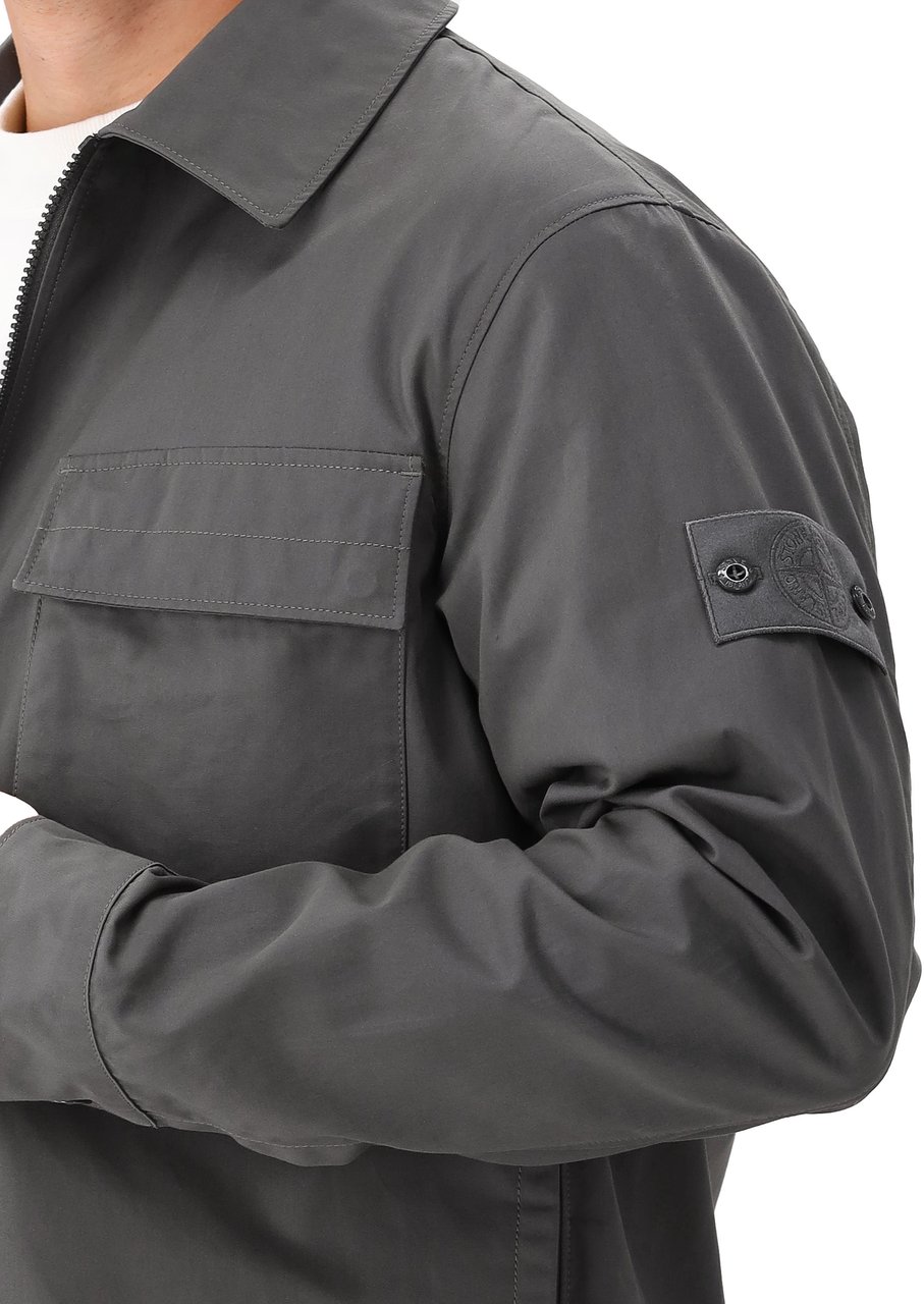 Stone Island Stone Island Overshirt Grijs Ghost Grijs