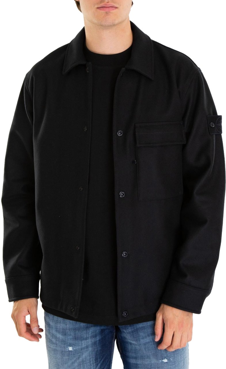 Stone Island Heren Shirts Blauw