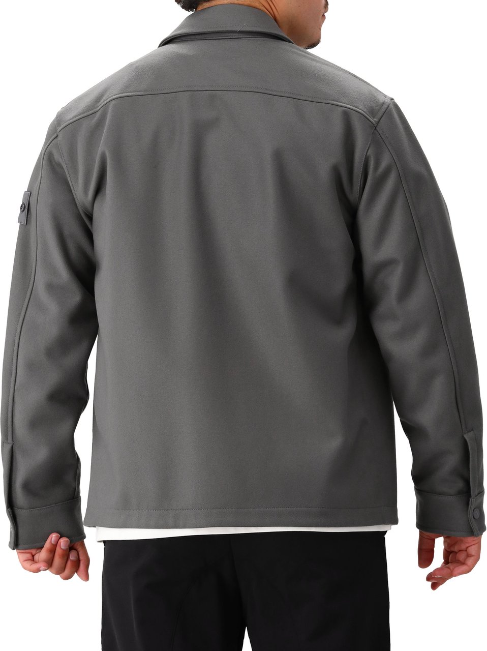Stone Island Stone Island Overshirt Grijs Ghost Grijs