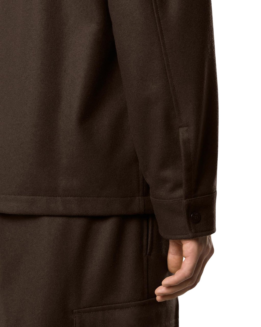 Stone Island Heren Overshirt Chest Pocket Bruin Bruin