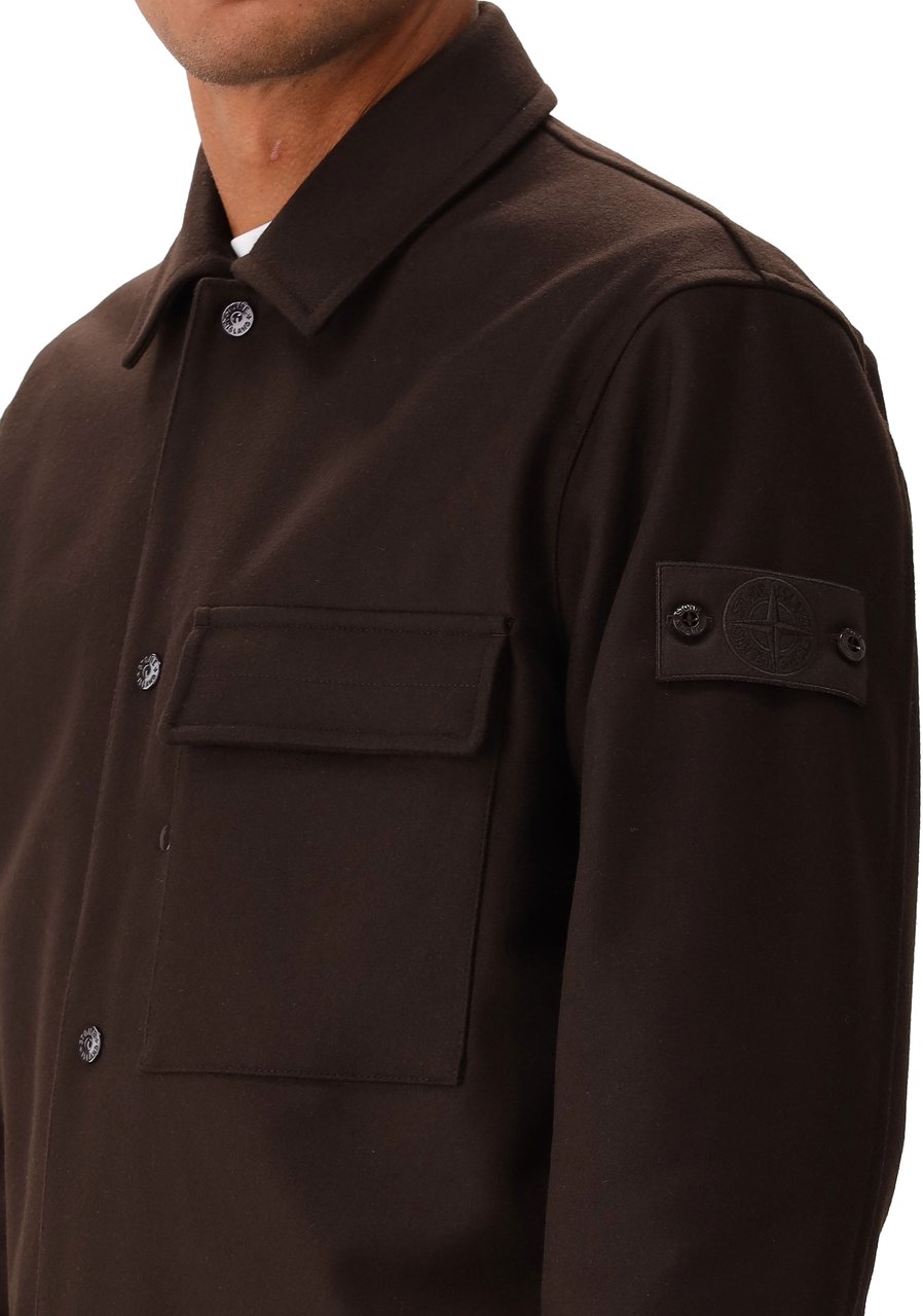 Stone Island Shirts Brown Bruin