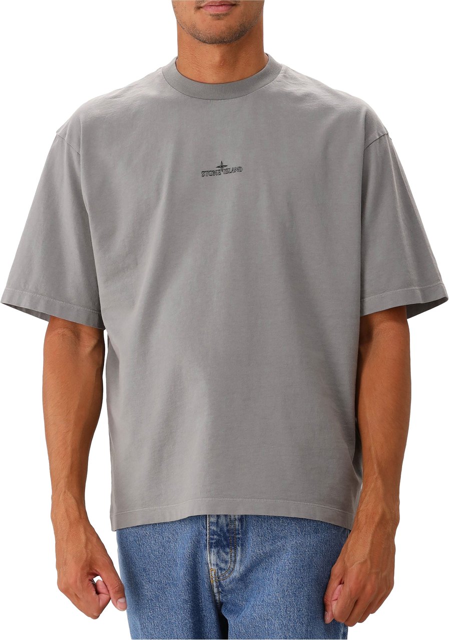 Stone Island Stone Island T-shirt Grijs Backprint Grijs